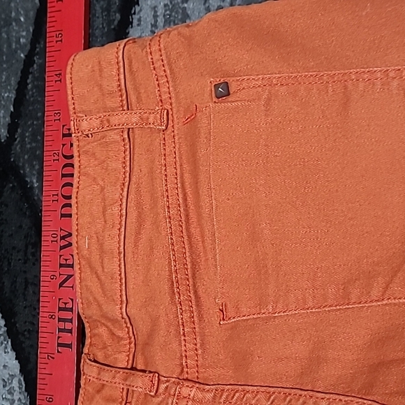 MOSSIMO BURNT ORANGE STUDDED DENIM JEAN SHORTS - Picture 4 of 11